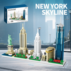 Bloques <span class=keywords><strong>de</strong></span> Construcción Compatibles <span class=keywords><strong>de</strong></span> Plástico ABS, Rompecabezas 3D <span class=keywords><strong>de</strong></span> Edificios Famosos, Juguetes <span class=keywords><strong>de</strong></span> Ensamblaje al por Mayor - Product Image 3
