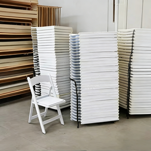 Sillas Plegables de Resina Blanca para Eventos al Aire Libre, Mercados en Línea Chinos, Bodas, <span class=keywords><strong>Tiffany</strong></span>, Wimbledon, Jardín, Venta al Por Mayor - Product Image 3