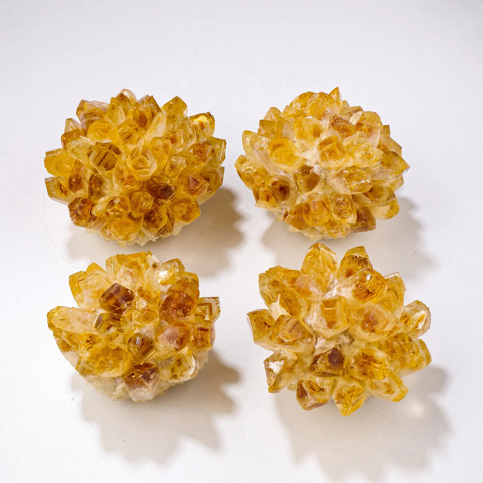 Toptan sarı sitrin diş taş küme şifa Mineral örneği kristal küme