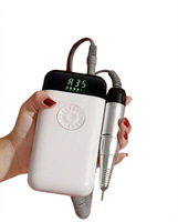 Machine à ongles électrique silencieuse portable, 35000 tr/min, batterie rechargeable 7500 mAh, rechargeable par USB, outils de manucure professionnels