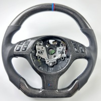 Volant personnalisé en fibre de carbone mate pour BMW M3 E46 E39 E53 325i M5 Accessoires intérieurs automobiles