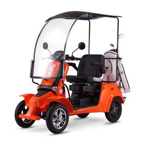 Carrito de Golf Eléctrico de Cuatro Ruedas, 60v32ah, 50 km de Autonomía, con Toldo para Lluvia, Resistente para Uso en Exteriores - Product Image 2