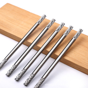 Double-ended Rotary <b>File</b> 80mm Tungsten Carbide Grinding Head For Metal Woodworking End Mill Tool - Product Image 1