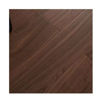 Lantai Kayu Rekayasa Walnut Hitam 3 Lapis Lebar 190mm Berkualitas Tinggi Modern untuk Interior, Pemasangan Mudah Sistem Klik, Teknik Halus
