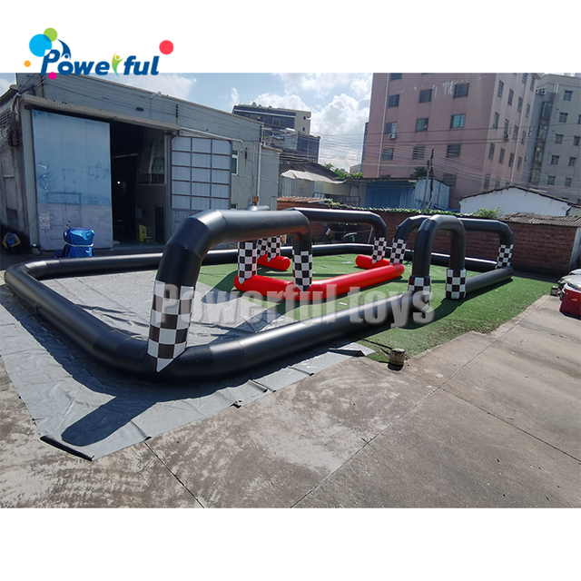 Outdoor Inflatable Race Track for Sale Go Karts Race Track Sport Game