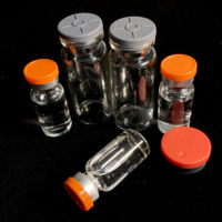 Flacons en verre ronds sur mesure avec impression sérigraphique et joints de couvercle pour applications de stockage de liquides industriels
