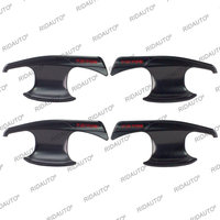 Kits de couverture de carrosserie noir mat décoration couvercle de lumière de réglage garniture garnitures Protection pour 2024 Mitsubishi Triton L200 accessoires