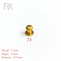 Bouton-pression rond en alliage de zinc et laiton, 2 pièces, pour ceinture, rivet, boucle, accessoires de sac à main