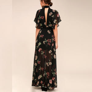 Fabricants de vêtements personnalisés pour femmes, mode imprimée, broderie, boho, maxi, robes décontractées longues pour femmes - Product Image 4