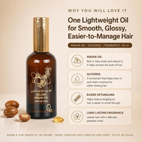 Serum Minyak Rambut Argan Murni Maroko Label Pribadi dengan Minyak Kacang Macadamia, Pelembap Ringan, Perawatan Rambut Kering dan Rusak, OEM