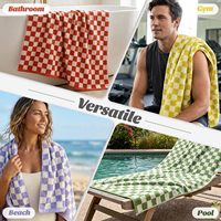 Serviettes de bain en coton douces, séchage rapide, pour salle de bain, plage, spa, légères, super absorbantes, séchage rapide, serviettes douces pour usage quotidien à l'hôtel