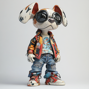 Özel koleksiyon köpek rakamlar hediye 1/6 ölçekli Trendy oyuncak Anime vinil aksiyon figürleri - Product Image 3