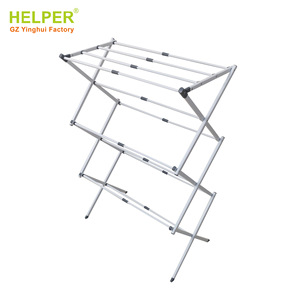 X Shape Metal Folding Clothes <b>Drying</b> <b>Rack</b> Floor Standing Telescopic Mobile Household Towel <b>Rack</b> Organizer PTSC-7013 - Product Image 3