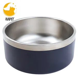 高品质宠物狗猫不锈钢碗，带硅胶覆盖防滑底座，易于清洁