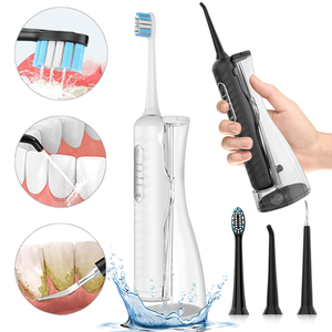 <span class=keywords><strong>Brosse</strong></span> à dents électrique <span class=keywords><strong>avec</strong></span> irrigateur buccal combiné en un seul appareil <span class=keywords><strong>Brosse</strong></span> à dents sonique rechargeable <span class=keywords><strong>avec</strong></span> 4 modes de nettoyage des dents - Product Image 1