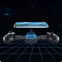 Manette de jeu JK02 avec refroidisseur, manette télescopique, refroidisseur de jeu, poignée pour téléphone mobile IOS/Android