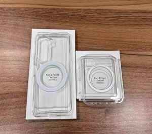 <span class=keywords><strong>Coque</strong></span> <span class=keywords><strong>de</strong></span> <span class=keywords><strong>téléphone</strong></span> magnétique sans fil transparente et antichoc pour <span class=keywords><strong>Samsung</strong></span> Z FLIP5 Z FOLD5 Z FLIP4 Z FOLD4 - Product Image 3