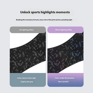 Sangle de genou réglable à gradient réfléchissant avec coussinet en silicone, attelle de soutien du genou pour la course, le basketball, le badminton et le fitness - Product Image 3