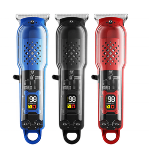 Rasoio Elettrico Trasparente da Uomo per Barba, <span class=keywords><strong>Tagliacapelli</strong></span> Cordless con <span class=keywords><strong>Pettine</strong></span> Regolabile, Kit <span class=keywords><strong>Tagliacapelli</strong></span> Elettrico per Uso Domestico - Product Image 1