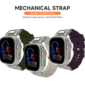 <span class=keywords><strong>Correa</strong></span> Deportiva de Silicona para <span class=keywords><strong>Apple</strong></span> <span class=keywords><strong>Watch</strong></span> de 44mm <span class=keywords><strong>45mm</strong></span> 49mm 42mm, Brazalete para Hombre, Compatible con iWatch Series 9 <span class=keywords><strong>8</strong></span> 7 6 Ultra S10 46mm - Product Image 6