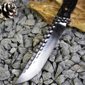 Elegante Cuchillo de Hoja Fija de Acero Inoxidable Hecho a Mano con Mango de Madera de Ébano, Portátil para Camping, Caza y Actividades al Aire Libre, con Funda, Grado DIY - Product Image 6