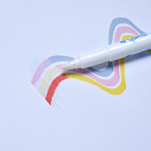 Penna acquerello all'ingrosso novità tricolore penna magica arcobaleno 3 in 1 pennarello magico acquerello arcobaleno - Product Image 4