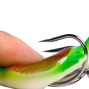 12,6G nuevo agua superior forma de pato suave señuelo de pesca ojos 3D simulación flotante cebos artificiales bajo - Product Image 4