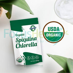 FocusHerb Poudre d'algues protéinées super-alimentaires certifiées biologiques USDA Chlorella Spiruline - Product Image 2