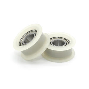 Fournisseur de roulettes de guidage de type H, rouleaux en caoutchouc revêtus de roulements, rouleaux en plastique technique en nylon, 6*17.5*8mm, vente en gros - Product Image 1