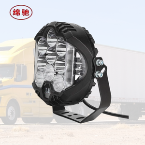 Phares LED <span class=keywords><strong>7</strong></span> pouces et barre de travail, phare blanc jaune antibrouillard 90W 12V-24V LED pour moto, voiture, camion, tout-terrain, état neuf - Product Image 5