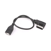 Câble adaptateur audio AMI pour streaming, interface multimédia Pod, câble musical, port AUX, USB femelle pour Mercedes Benz