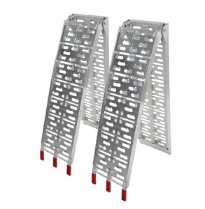 Rampes de chargement pliantes pour moteur <span class=keywords><strong>Rampe</strong></span> de tondeuse à gazon supérieure en aluminium pour ATV Pickup Truck Trailer Motorcycle Lawnmower - Product Image 1