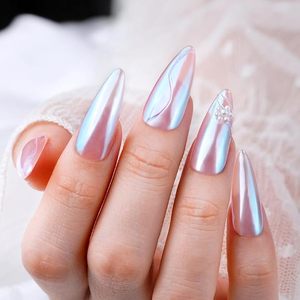 Poudre à ongles Chrome Moonlight, Poudre pour ongles, Paillettes irisées pour décoration artistique, Pigment pour manucure DIY à domicile ou en salon - Product Image 5