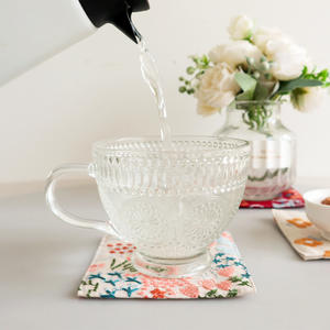 Posavasos de Lino y Algodón Bordados Estilo Japonés, Manteles Individuales Cuadrados con Diseño Floral, Lavables a Mano y a Máquina, Calidad de Primera Clase - Product Image 1