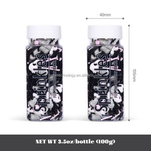 Nuevo producto Explosión Halloween Sprinkles Ghost Tombstone Candy Sprinkles Black Pink <span class=keywords><strong>Series</strong></span> Cake Decorating Sprinkles para Cake - Product Image 3