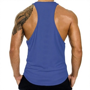 Débardeur de sport décontracté pour homme, respirant, séchage rapide, extensible, coupe ajustée, bretelles larges, vêtement d'entraînement - Product Image 4