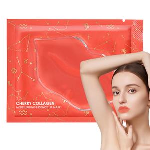 Masques à lèvres les plus populaires en gros : Masque hydratant pour les lèvres au collagène de cerise, masque de nuit pour les lèvres, hydratation intense - Product Image 1