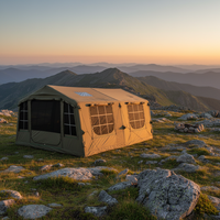 Tente de camping gonflable légère, imperméable et résistante au vent pour la randonnée et le camping sauvage