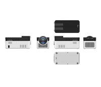 Projecteur portable HY450 1080P LCD avec correction trapézoïdale automatique, BT5.4, Allwinner H716, Android 11.0, A53, WIFI6, télécommande