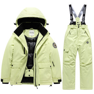 Pantaloni invernali da sci Freestyle per bambini Set 2 pezzi impermeabili caldi per ragazzi e ragazze tute da sci snowboard - Product Image 1
