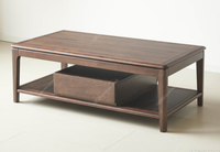 Canapé modulable de salon de villa, série Muyun, style chinois moderne, écologique, en mélange de lin et noyer sud-américain, inclinable