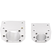 Boîtier d'écrou de vis à billes usiné sur mesure par CNC, bloc de montage en aluminium OEM