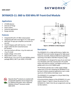 SKY66423-11 sản phẩm <span class=keywords><strong>IC</strong></span> chuyên dụng - Product Image 6