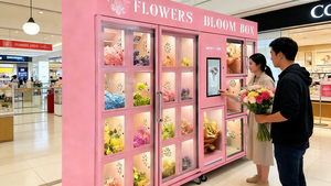 Distributeur automatique commercial de fleurs grand format, double couche de verre anti-buée, écran tactile en acier inoxydable, SDK de paiement multiple - Product Image 5