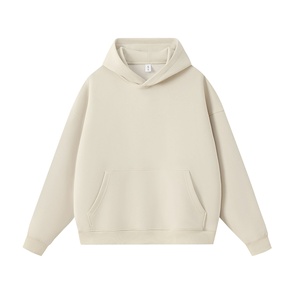 <span class=keywords><strong>Felpa</strong></span> <span class=keywords><strong>con</strong></span> <span class=keywords><strong>Cappuccio</strong></span> in Cotone Pesante 400G per Uomo; Stile Casual Autunno/Inverno, Vestibilità Ampia, Spalle Scese, Extra Spessa - Product Image 5