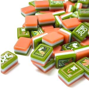 Tuiles de Mahjong américaines en acrylique sur mesure, 3 couches, 160 tuiles, jeu élégant et luxueux pour les jeux d'échecs - Product Image 3