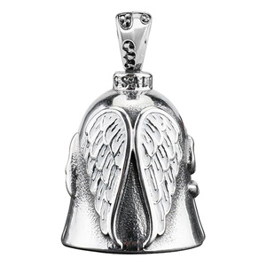 Porte-clés et Collier Clochette pour Moto et Voiture, Motifs Cœur, Croix, Plume, Ailes, Clochette Ange, pour la Bonne Fortune sur la Route et Protection - Product Image 4