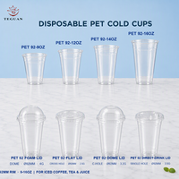 Vente en gros directe d'usine, gobelets en plastique PET jetables avec couvercle, logo personnalisé imprimé, gobelets en plastique pour boissons froides, gobelet en plastique de 12 oz