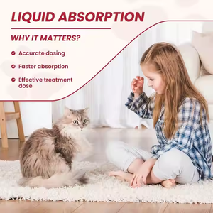 Marque privée personnalisé chat complément sain vitamine gouttes supplément sang soutien fer