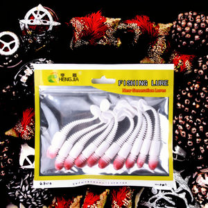 Vente en gros SO160 8.5cm 3.3g leurres <span class=keywords><strong>de</strong></span> pêche <span class=keywords><strong>vers</strong></span> <span class=keywords><strong>de</strong></span> <span class=keywords><strong>terre</strong></span> appâts artificiels en plastique souple avec queue en T pour la pêche en eau salée 10 pièces/sac - Product Image 3